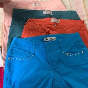 Colored Rue 21 skinny jeans 7/8 reg